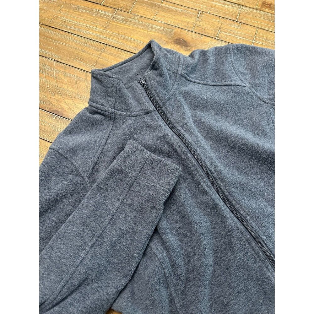 Duluth Trading Women's Fleece Jacket Medium Gray Full Zip Lightweight